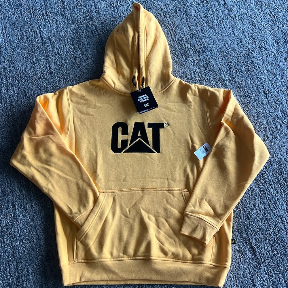 CAT Classic Yellow Hoodie Sweatshirt